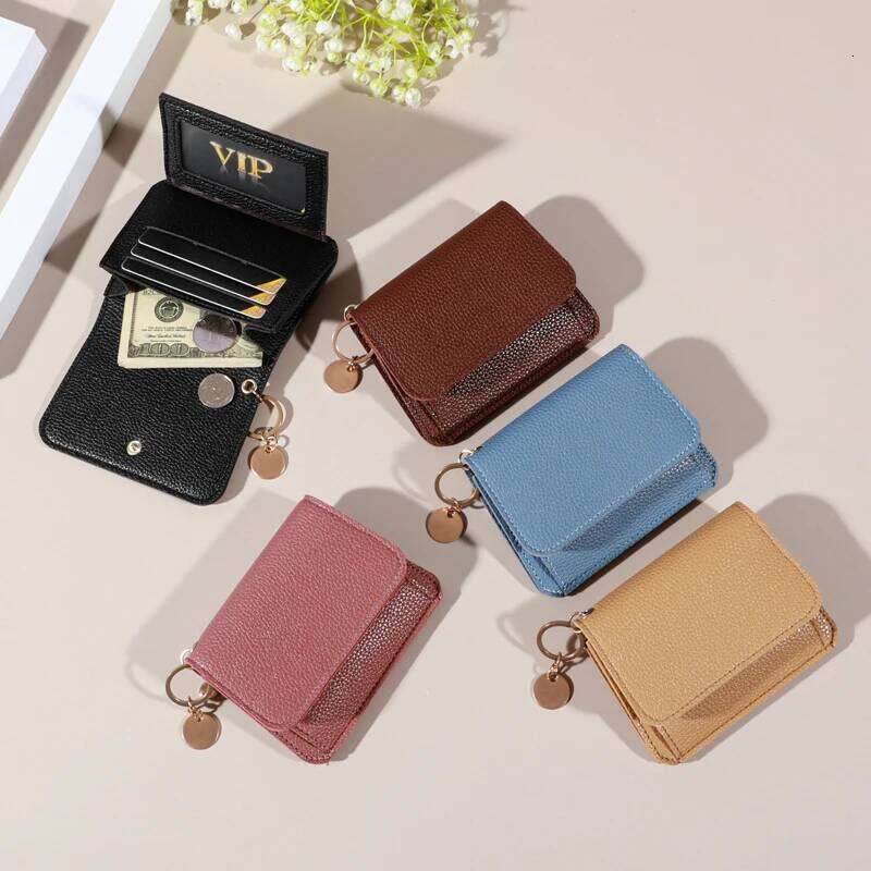 Minimalist Wallet - Water-Resistant, Lightweight, Multi-Card Credit Card Holder with Snap Closure, Perfect for Daily Commute C260304