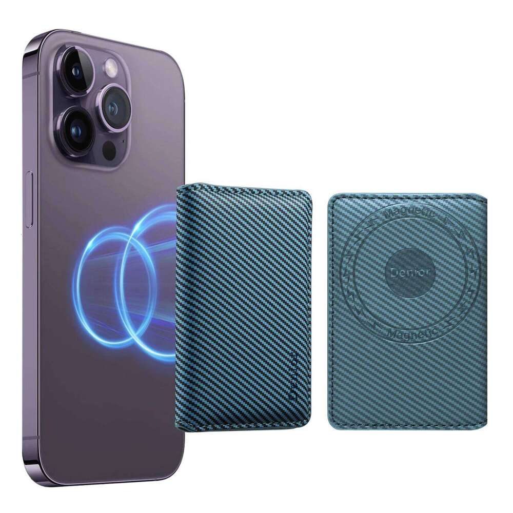 Denior Artificial leather credit wallet 2 slots Mobile phone strong magnetic accessory | ID card clip wal C260304