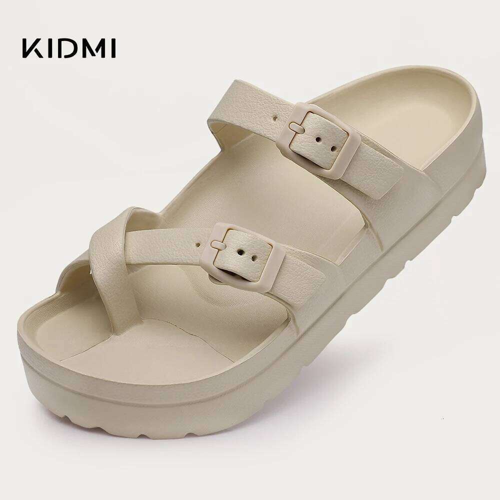 KIDMI New Fashion Sandals Comfortable Women's High Quality EVA Women Flip-flops Nonslip Soft Integrated Slippers