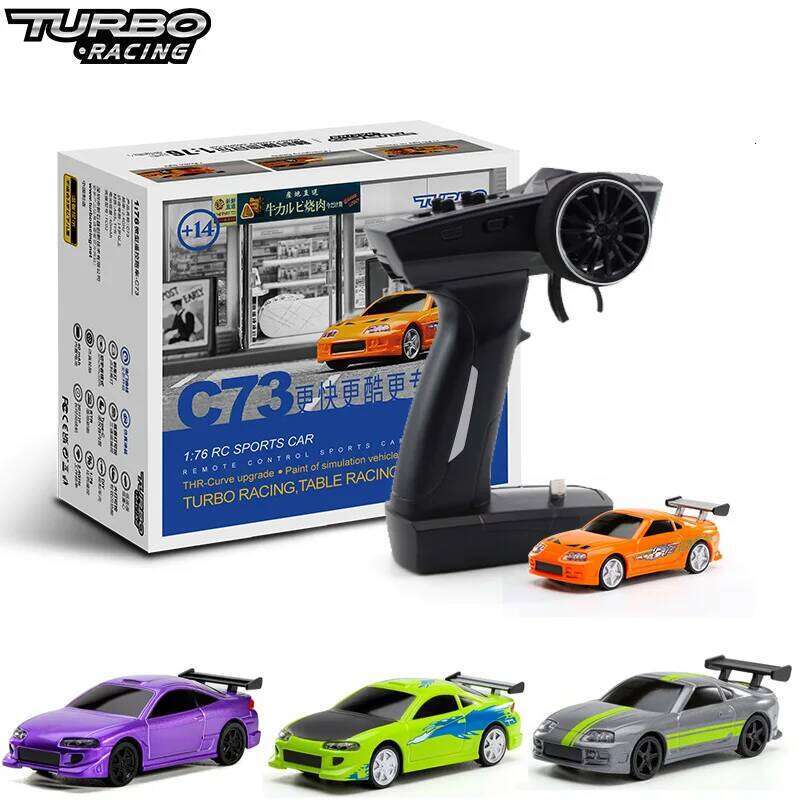 Turbo Racing 1:76 C64 C73 C72 C74 Drift RC Car With Gyro Radio Full Proportional Remote Control Toys RTR Kit For Kids and Adults Z260304