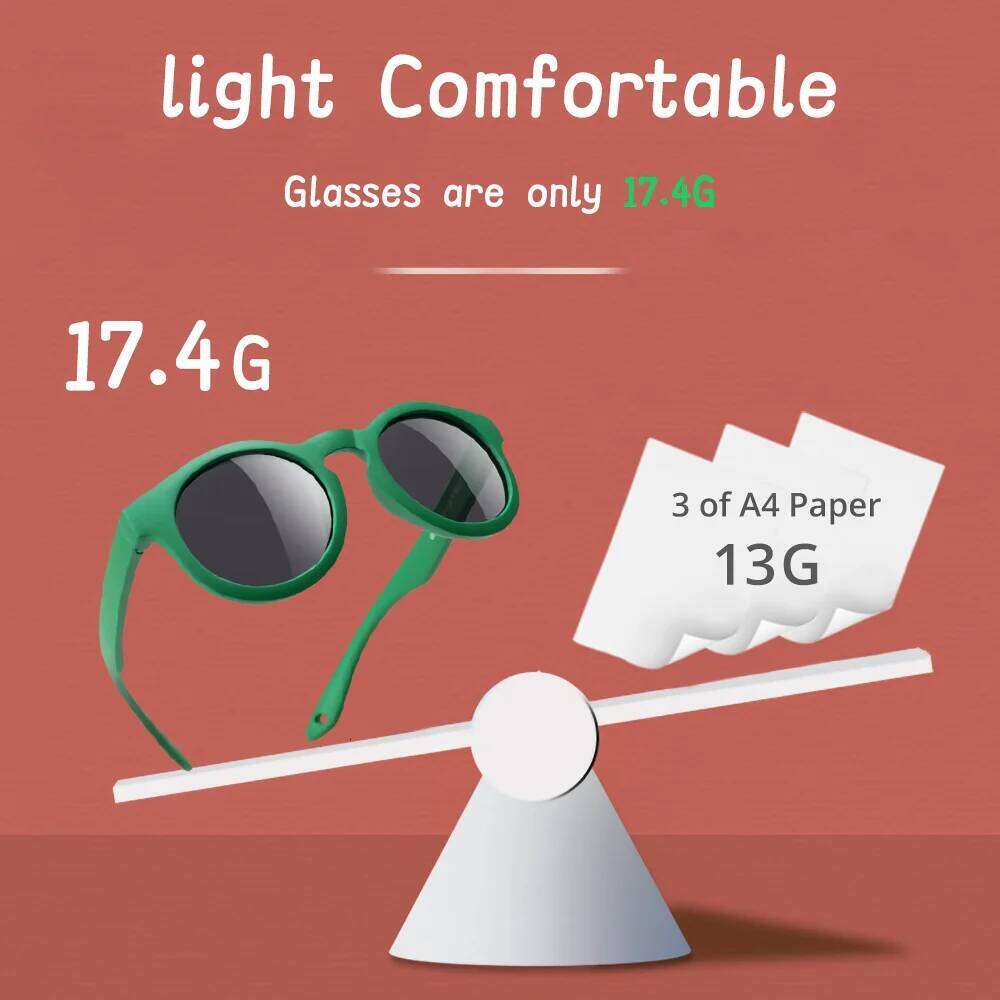 Unbreakable 0-3Y Baby Sunglasses Polarized UV400 Infant Shades Outdoor Protection Sun Glasses BPA-Free Bend Proof Goggles Z260305