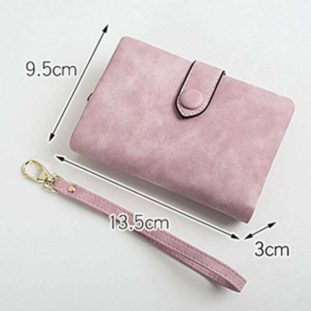 Ladies Pocket Purses Multi-slot Purse Tri-fold Soft Leather Short Wallet C260304