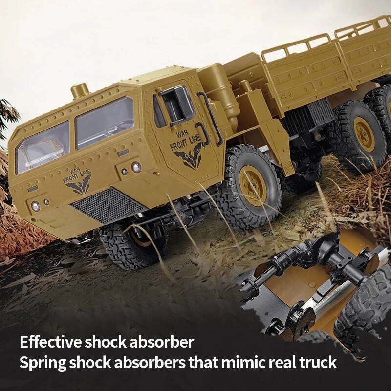 Q60 Rc Truck 1:16 2.4g 6wd Simulation Military Vehicle Model Four-Wheel Drive Remote Control Car Toy Z260304