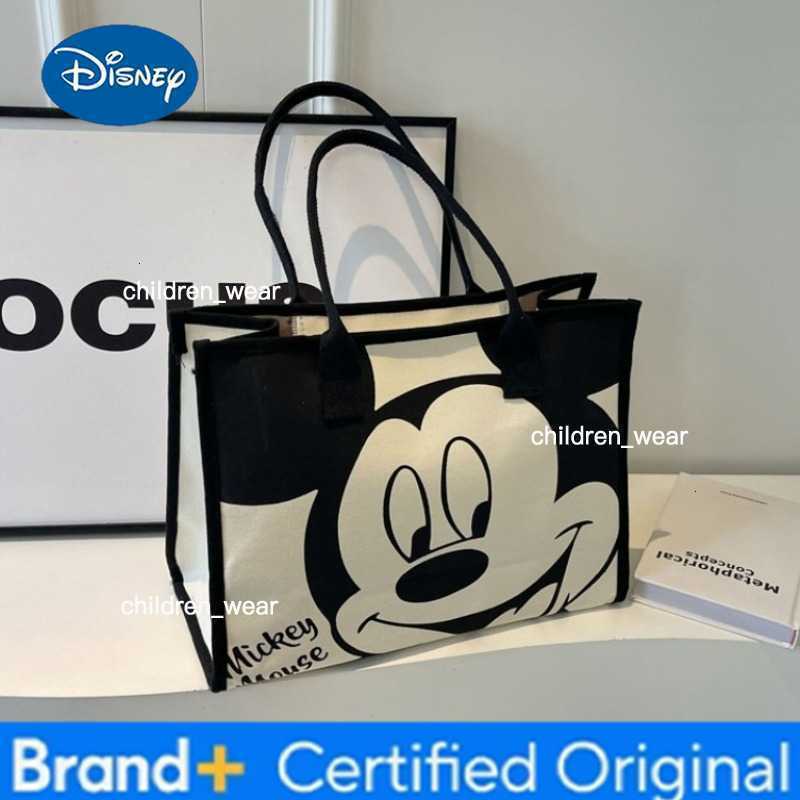 Disney 2026 New Mickey Mouse Shoulder Bag for Women Fashion Cartoon Handbag Crossbody Tote Bag Ladies Casual Purse H260305