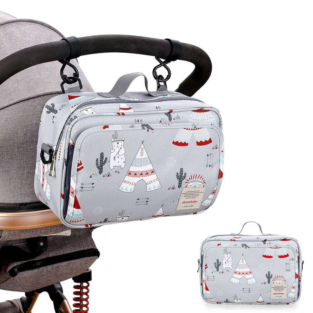 Waterproof Baby Mummy Bags Fashion Prints WetDry for Disposable Reusable Maternity Diaper Bag Double Handle Wetbags Z260304