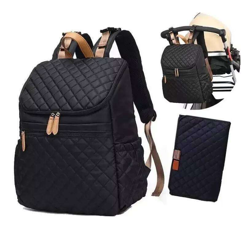 2022 Fashion New Backpack Multifunctional Diaper Organizer with Thermal Milk Bottle Bag Baby Bags for Mom Z260304