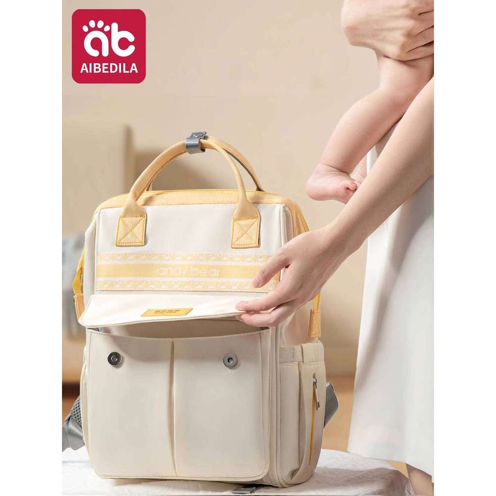AIBEDILA Baby Diaper Bags Large Capacity Waterproof Mommy Bag Lightweight Multi-Functional High Quality Backpack Traveling Z260304