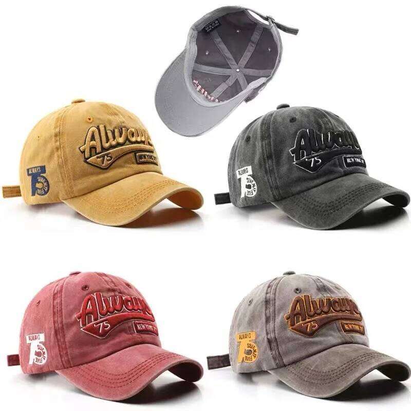 Men's ALWAYS Embroidered Baseball Snapback Caps Hip-hop Hats Outdoor Adjustable Unisex Sunshade Cowboy Sunscreen Hat Y260304