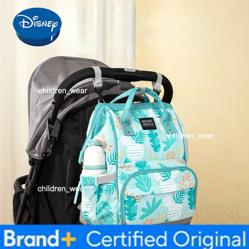 Disney New Diaper Bag Backpack Luxury Brand Original Baby Bag Cartoon Baby Diaper Bag Backpack Large Capacity Multifunctional H260305