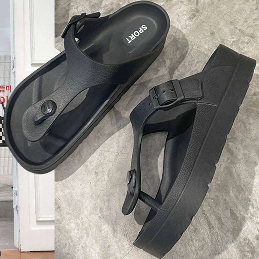 KIDMI New Women Flip-flops Outdoor EVA Waterproof Beach Thick Sole Cushioned Pool Shower Shoes Nonslip Sandals