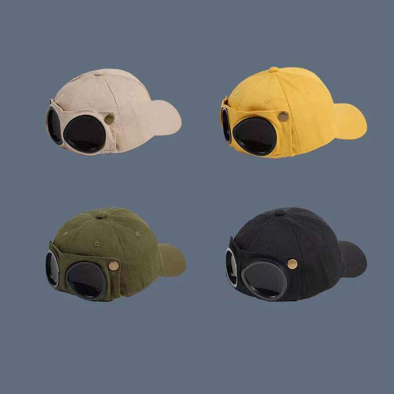 2024 New Fashion Aviator Hat Summer Personality Glasses Baseball Female Unisex Sunglasses Male Baseballcap Boys Cap Y260304