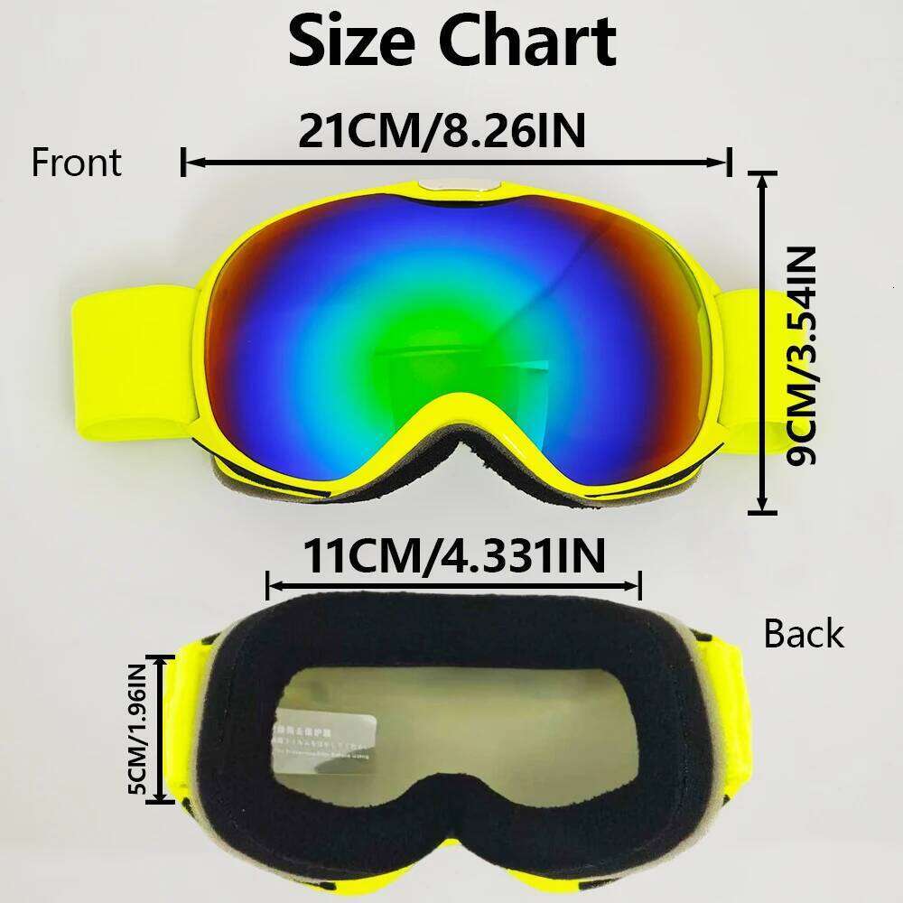 Children Winter Ski Goggles High Definition Protective Lenses Windproof Breathable Design Outdoor Sports Snow Mountain Skiing S260304