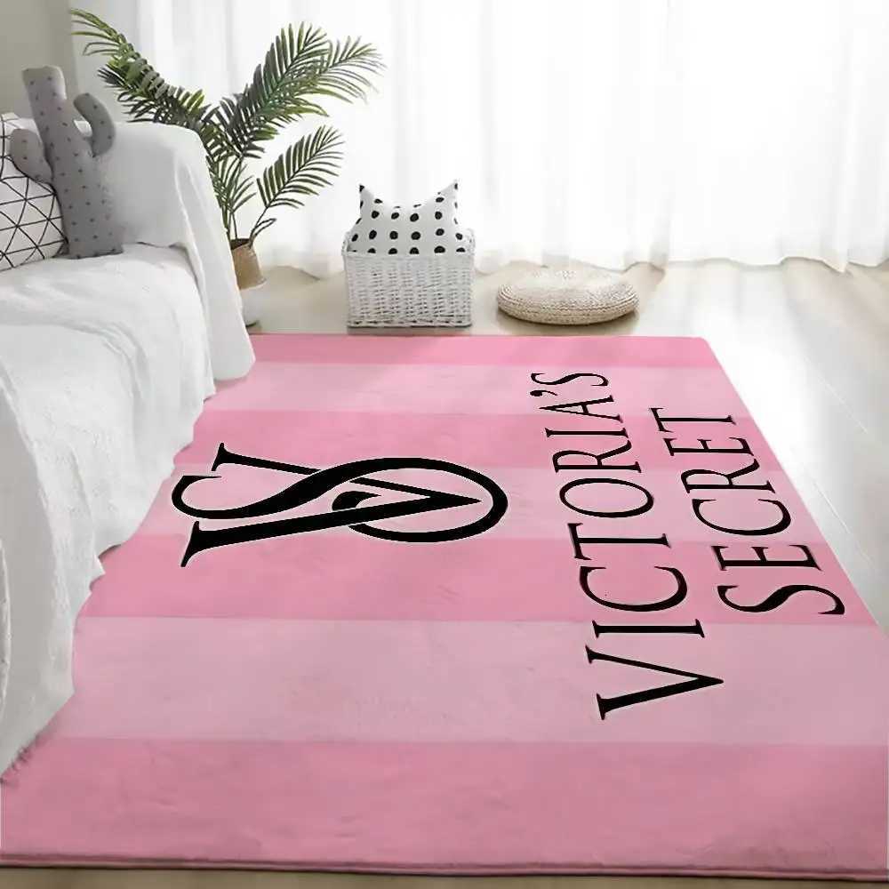 V-Vics-torias S-Sec-rets Floor Mat Graphic Printed Flannel Doormats For Bathroom Kitchen Entrance Carpet Home DecorT260305