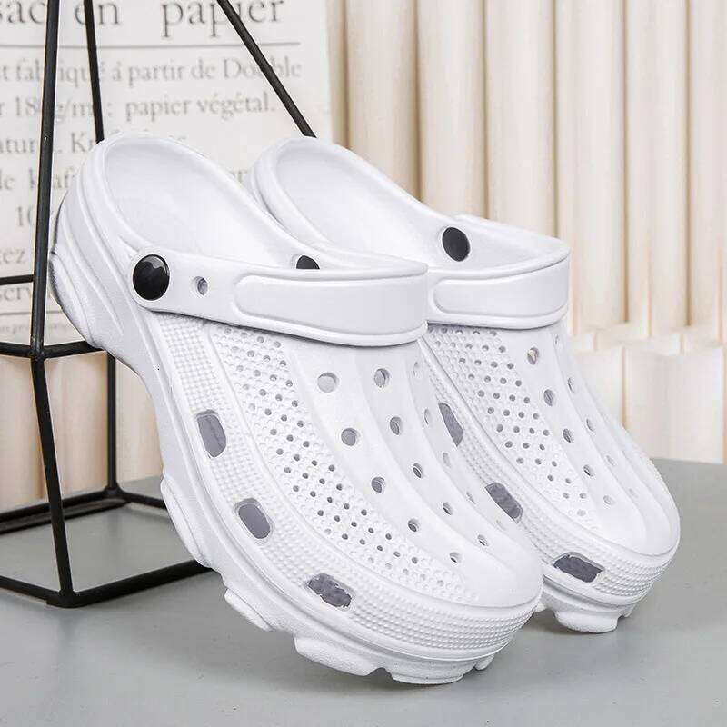 Kidmi Classic Clogs Slippers Garden Outdoor Breathable Holes Shoes Unisex Vacation Summer Men EVA Sandals
