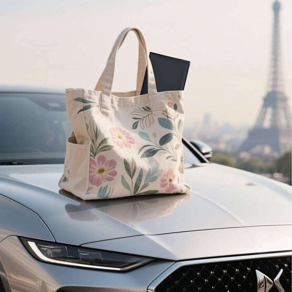 1/2pcs 4-fold grey card in imitation leather Vehicle document, insurance & licence holder Elegant, compact and durable C260304