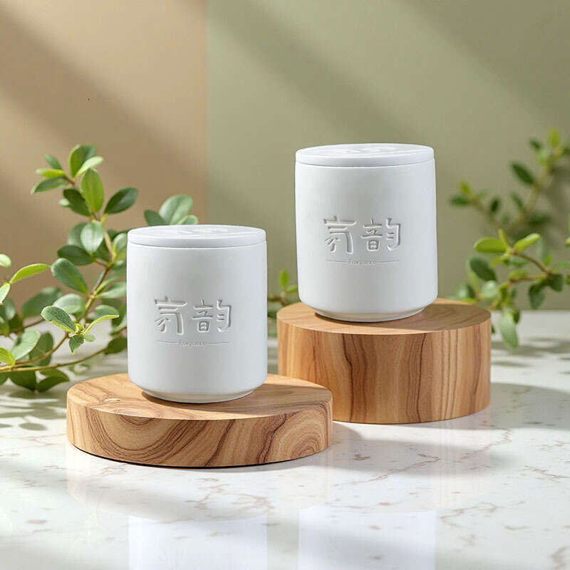 Gypsum Cup Aromatherapy Candle Smokeless Wholesale Bedroom Essential Oil Incense Ornament Creative Gift Handmade W260304 W260305