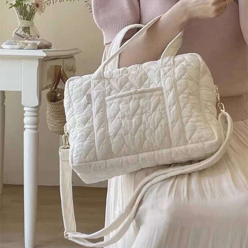 Cotton Quilted Baby Diaper Bag Lage Travel Maternity Pack Women Messenger Multi Functional Handbags Sac A Langer Bb Z260304