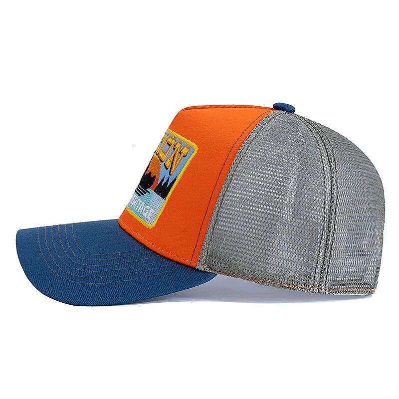 New Style Summer Cap Breathable Mesh Trucker Men Women Fisherman Embroidered Design Snapback Hat Outdoor Fishing Y260304
