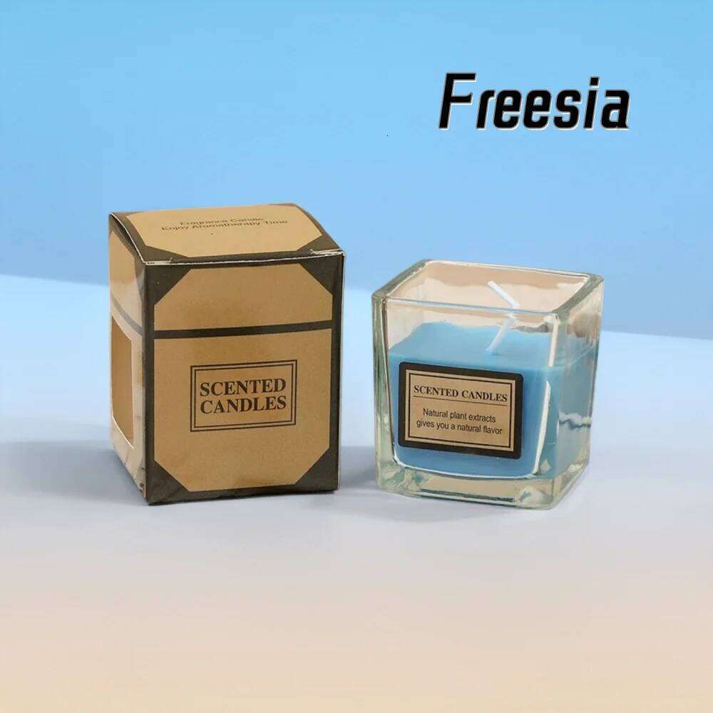 New Scented Candle with Fragrance Romantic Gift Clear Jar Aromatherapy Candles Light for Wedding Guests W260304 W260305