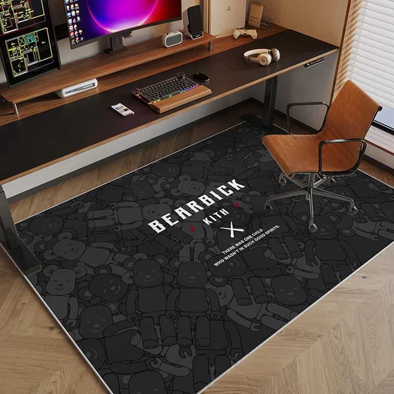 Room Trendy Carpet Computer Chair Floor Mat Study Desk Swivel Chair Mat Soundproof And Anti-Slip CarpetT260305
