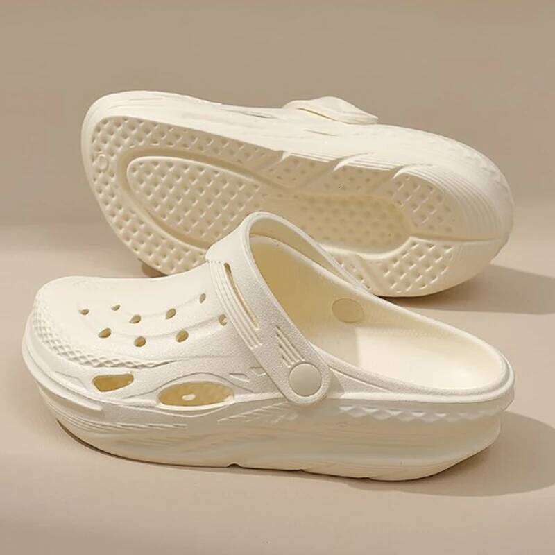 Kidmi Classic Summer Thick Sole Slippers EVA Sandals Outdoor Wear-resistant Leisure Women Waterproof Beach Shoes