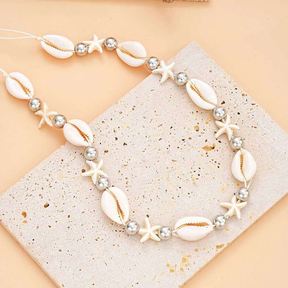 Bohemia Fashion Starfish Shell Belly Chains for Women Summer Beach Rice Beads Beaded Body Chain Bikini Jewelry Gfits 2024 New S260304