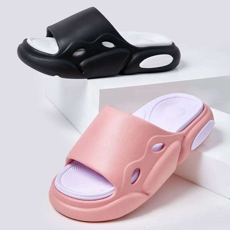 KIDMI Platform Flat Fashion Women EVA Summer Beach Slippers Home Bathroom Sandals New Unisex Shoes