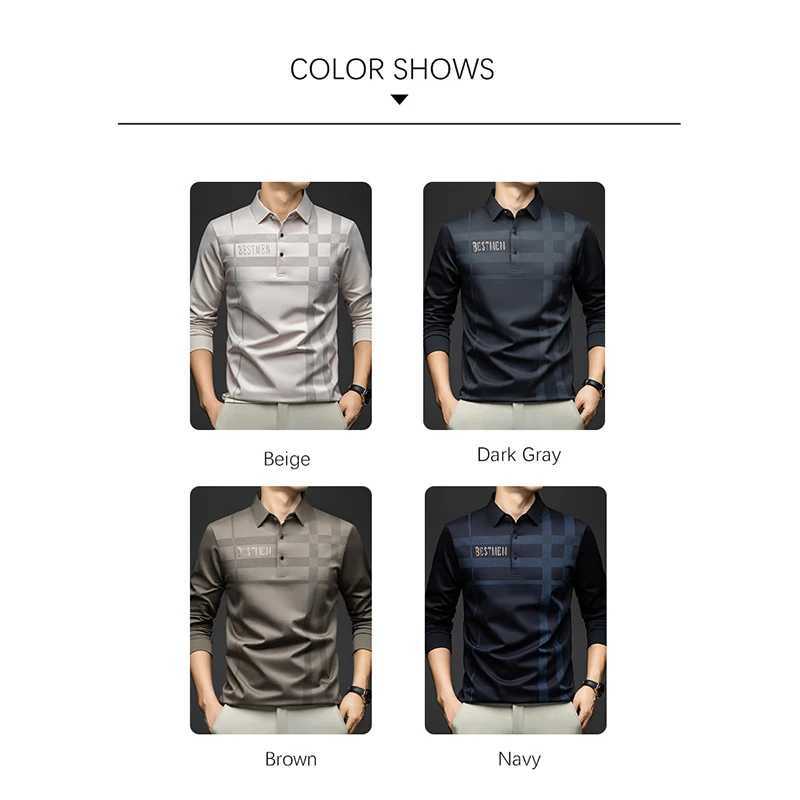 BROWON 2025 Spring Autumn Casual Shirt Man Plaid Pattern Soft Comfortable Long SLeeve Business Office Shirt Men M260305