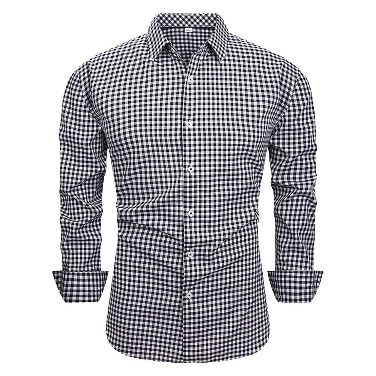 MenS Beer Festival Checkered Shirt Shirts MenS Long Sleeve Casual Regular Fit Shirts Fashion Breathable Versatile Party Shirt M260305