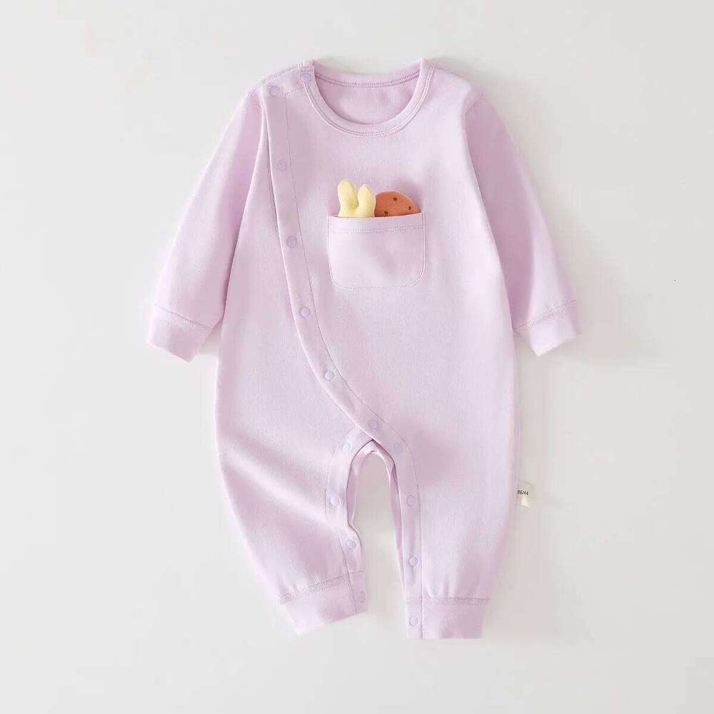 0-18 Month Spring Autumn Warm Clothes Infant Soft Pure Cotton Daily Jumpsuit Newborn Baby Girl and Boy Latest Casual Romper Z260304