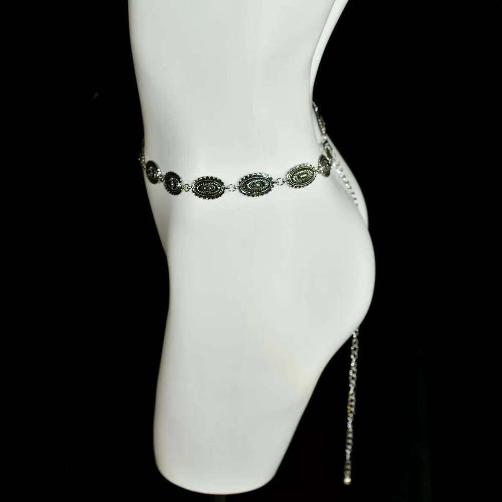 Metal Belt Small Retro Design Make-Up Lady Popular Beach Holiday Body Chain Birthday Party Clothing Waist Accessories S260304