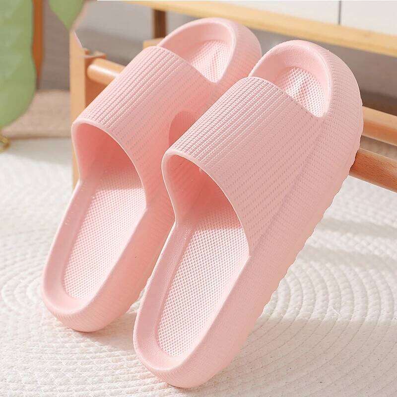 Kidmi Summer Thick Sole Household Softsole Slippers Antiskid Breathable Shoes Flat Sandals For Women