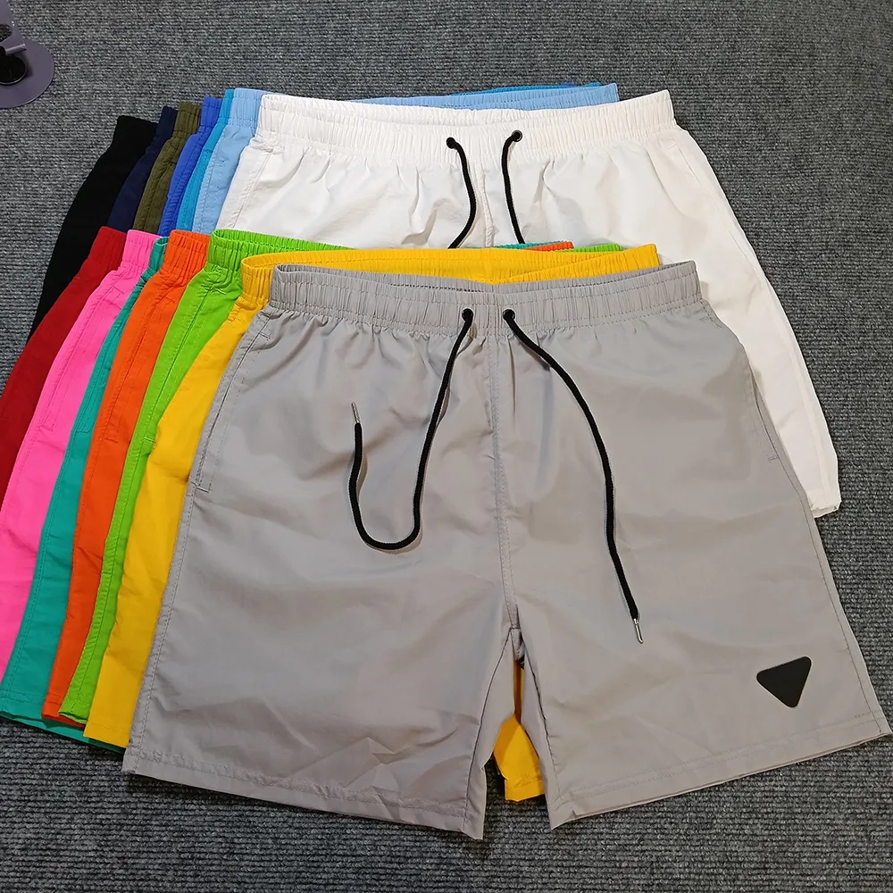 Designer Mens Shorts Vibrant Color Palette Mens Casual Shorts Breathable Quick-Dry Beachwear with Drawstring