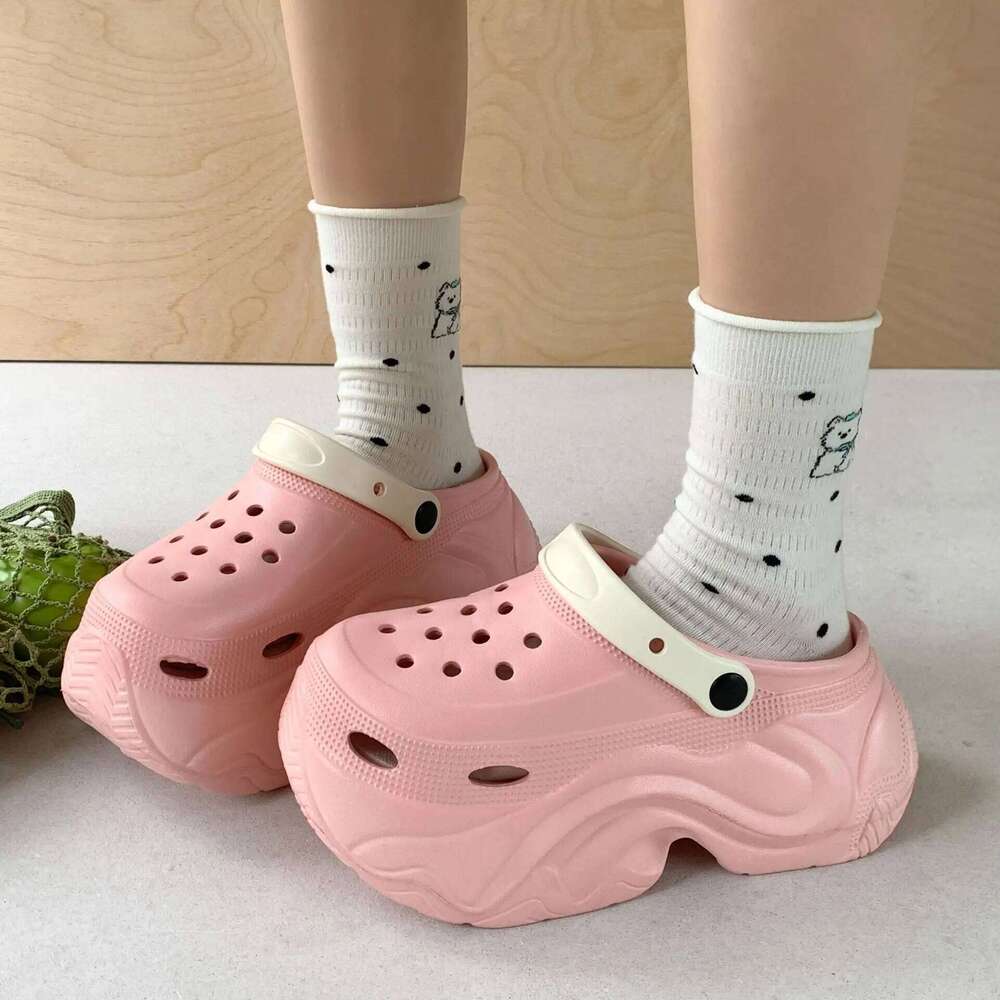 Cute DIY Butterfly Fashion Clogs Women Summer Platform Shoes Soft EVA 2 Way Wear Sandals For Female Indoor Street Slippers