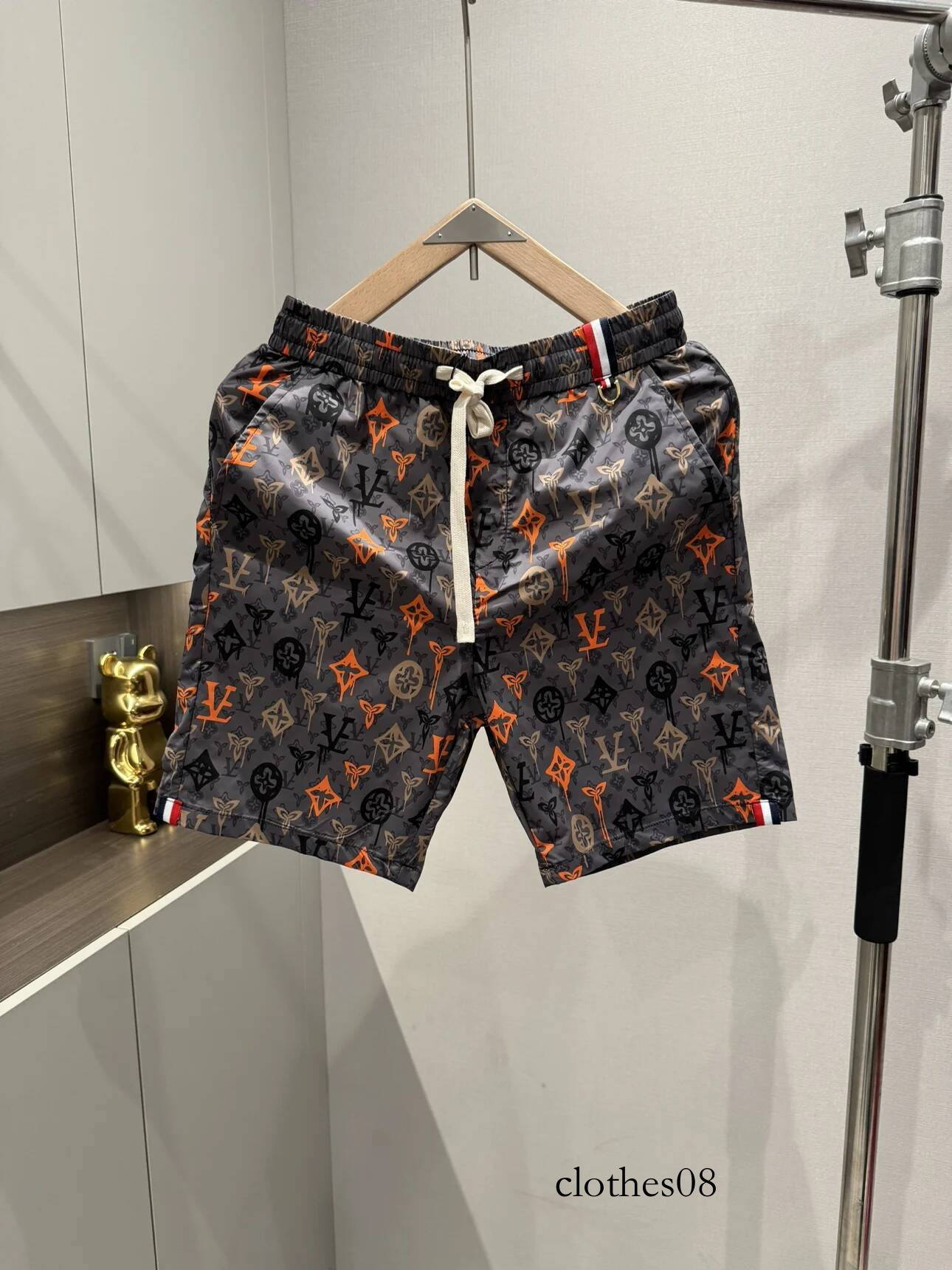 Summer new printed shorts fashion versatile casual Internet celebrity trendy brand beach pants handsome