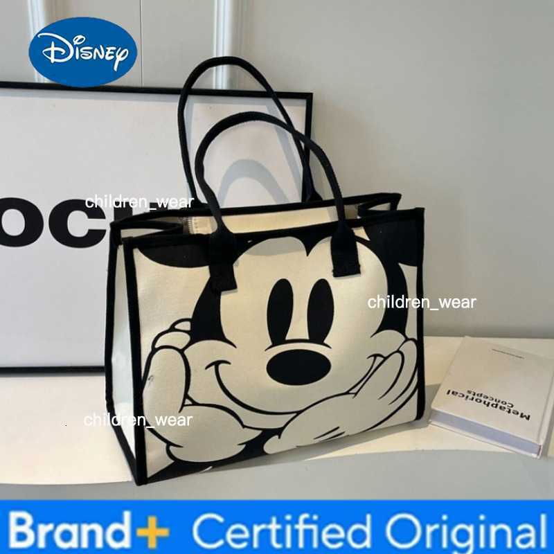 Disney 2026 New Mickey Mouse Shoulder Bag for Women Fashion Cartoon Handbag Crossbody Tote Bag Ladies Casual Purse H260305