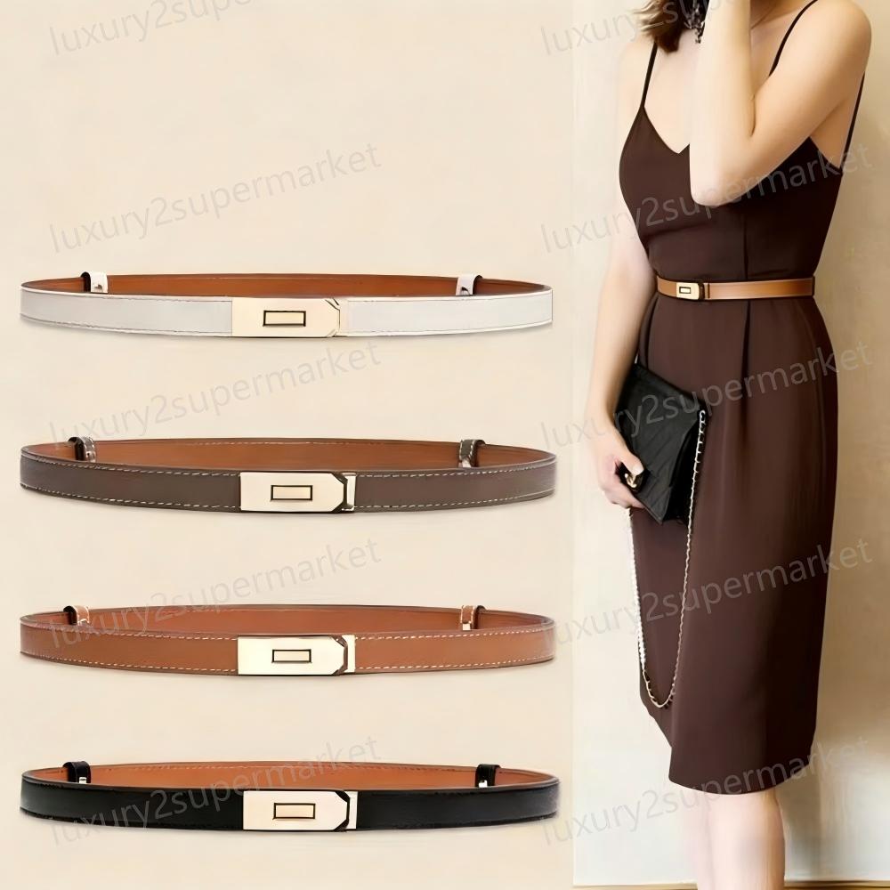 Designer Belt Woman Ceinture Luxe All match Simple with Skirt Dress Suit Pants Tucked Waist Belt for Womens Belt Width 2.0cm Buckle Tight Belts