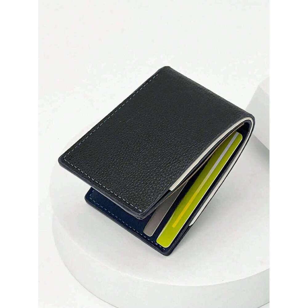 Men's Slim Mini Short Wallet - Compact Multi-Card Slots Lightweight Pocket-Friendly Design, Ideal Gift For Men C260304