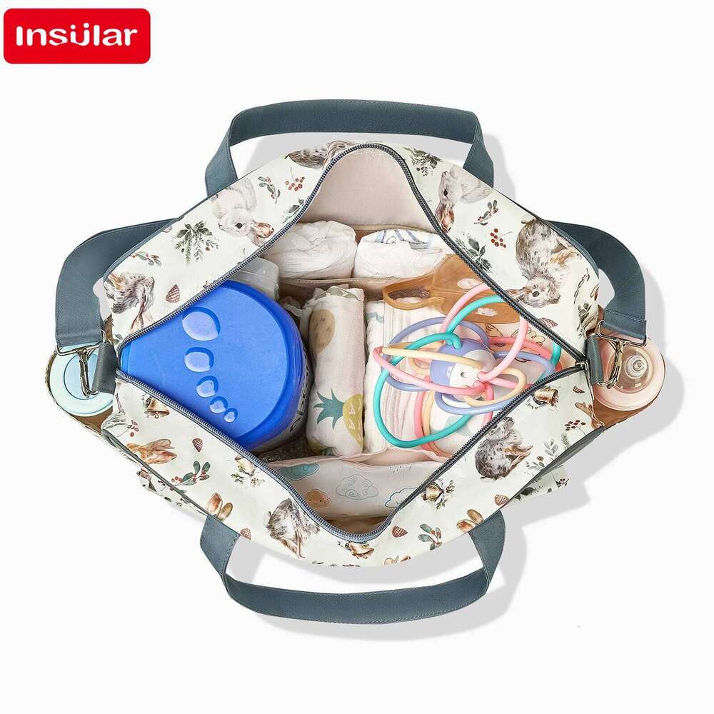 INSULAR Mommy Bags Lady's Single Shoulder Crossbody Baby Diaper Packages Maternity Travelling Packs Multi-functional Waterproof Z260304