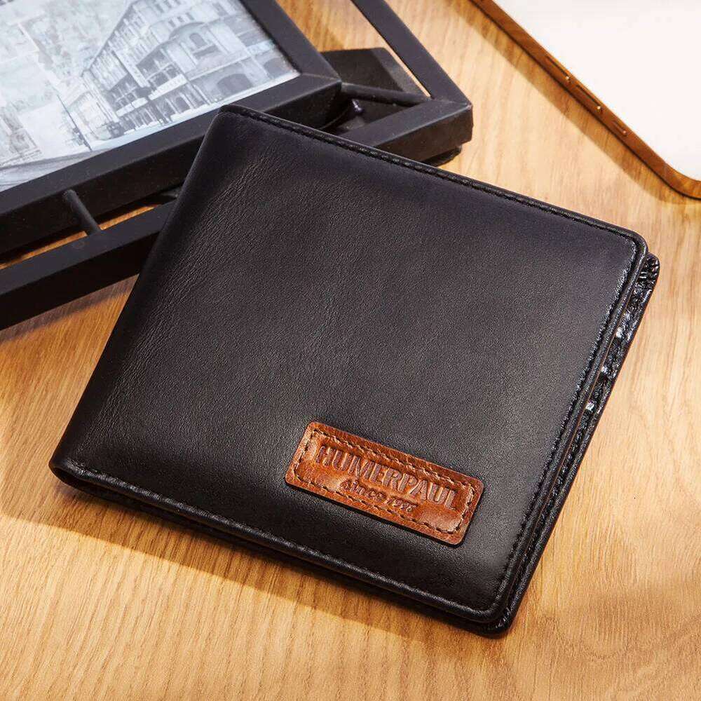 HUMERPAUL Wallet for Men with AirTag RFID Blocking Bifold Card With ID Window & Secret Air Tag Holder Pocket C260304