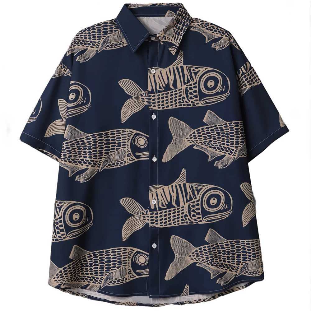 Mens Short Sleeve Shirt Hawaiian Shirt Mens Casual Travel Fashion Comfort Mens 2025 New Top M260305