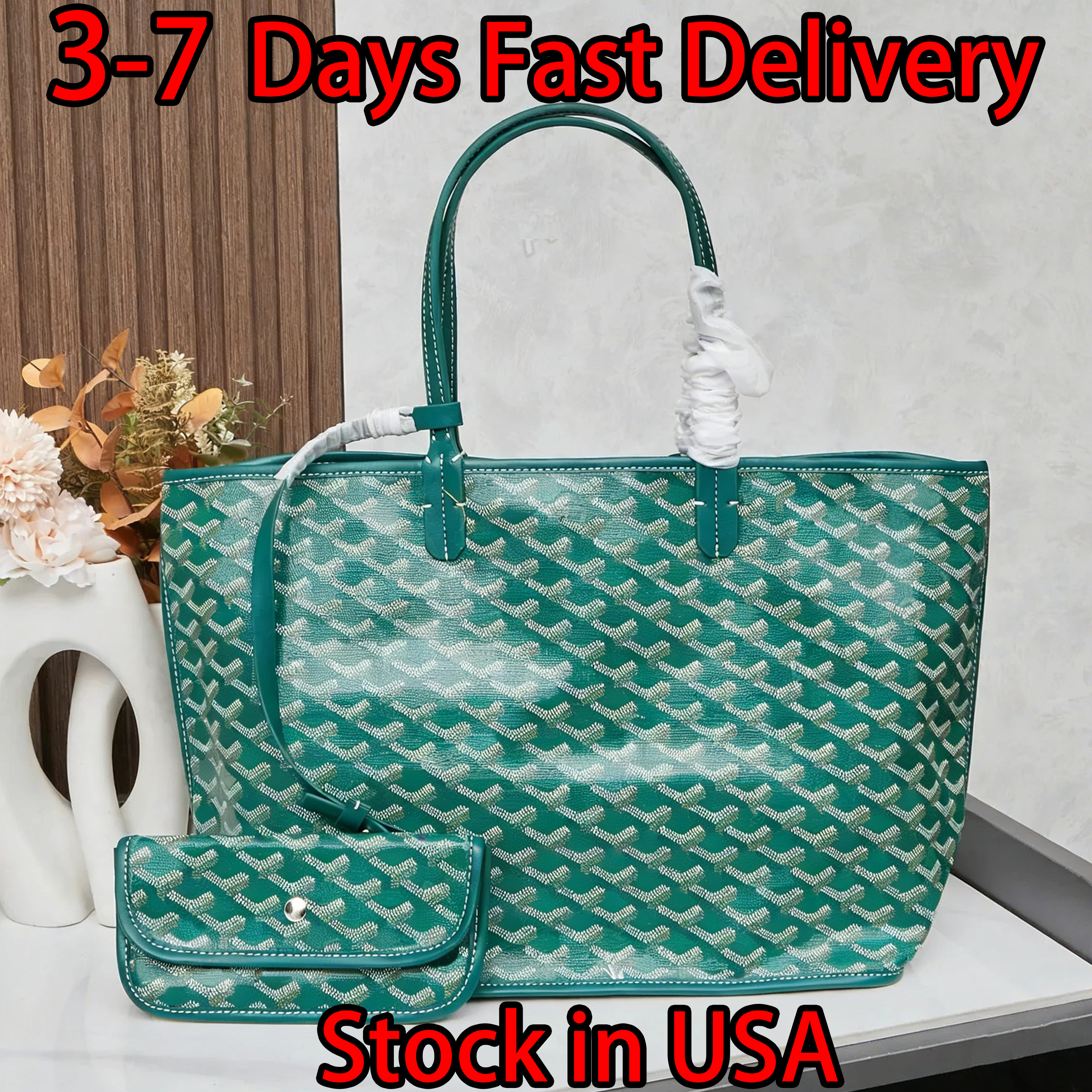 Designer Bag Shoulder Bag Luxury Bag Leather-Handled Tote Bag with Floral Print Canvas and Linen Cowhide Mother-and-Child Bag Green Y Crossbody Bag Wallet Shopping Bag