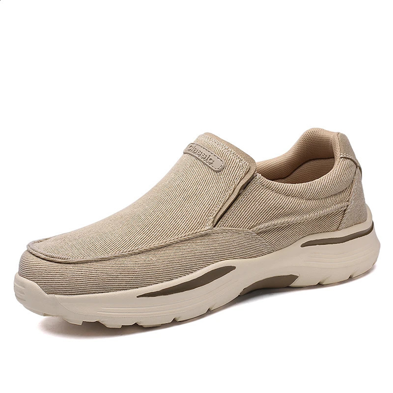Mens Shoes Comfortable Canvas Shoes Breathable Loafers Mens Walking Sports Shoes Mens Trendy Casual Sports Shoes 260228