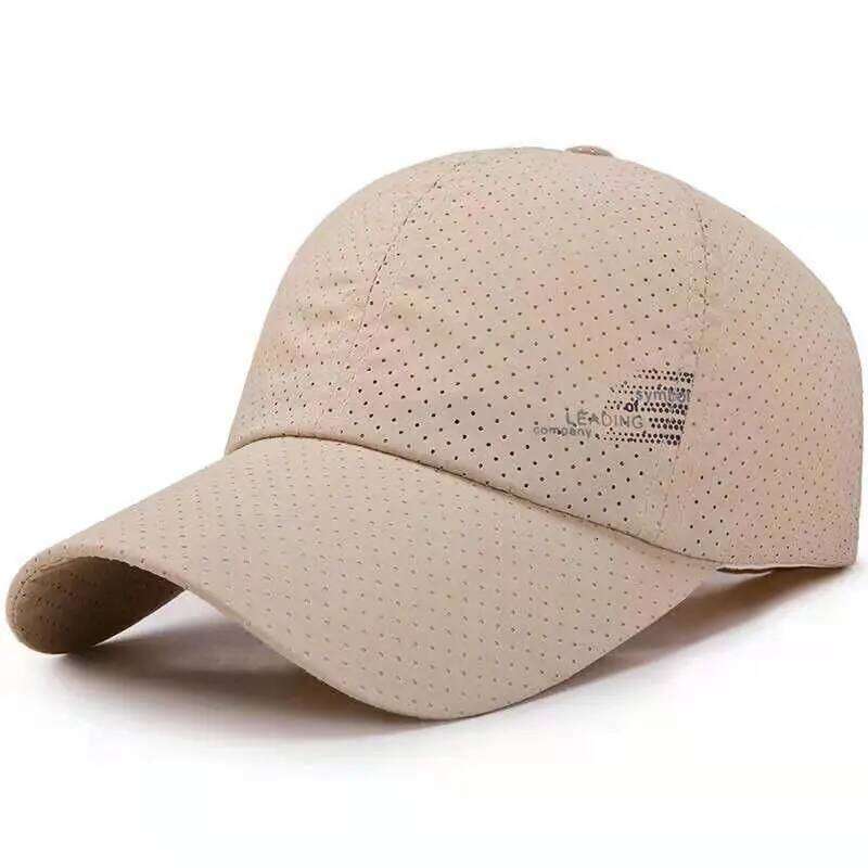 Quick Dry Baseball Outdoor Sports Mesh Breathable Hat For Men Portable Hiking Fishing Sunbonnet Golf Adjustable Cap Y260304