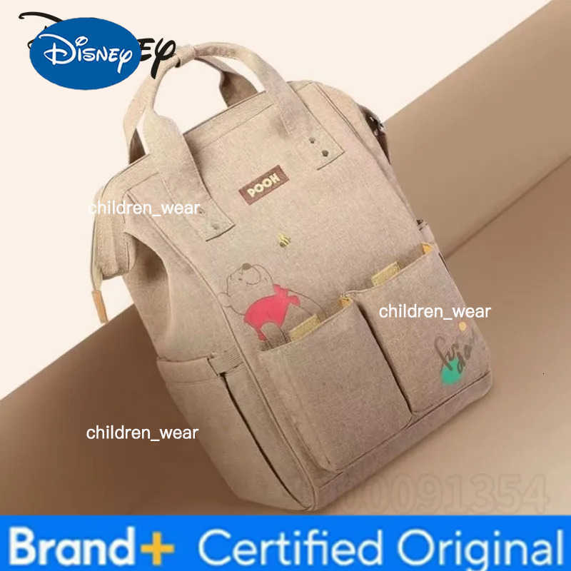 Disney Mickey New Diaper Bag Backpack Luxury Brand Original Baby Diaper Bag Backpack Cartoon Baby Diaper Bag Multifunctional H260305