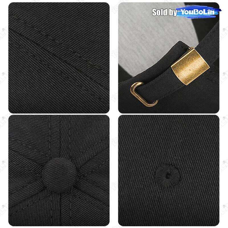 High Quality Simple Style Cotton Wide-Brim Stiff Top Baseball Outdoor Casual Sports Sunshade Duckbill Cap Y260304