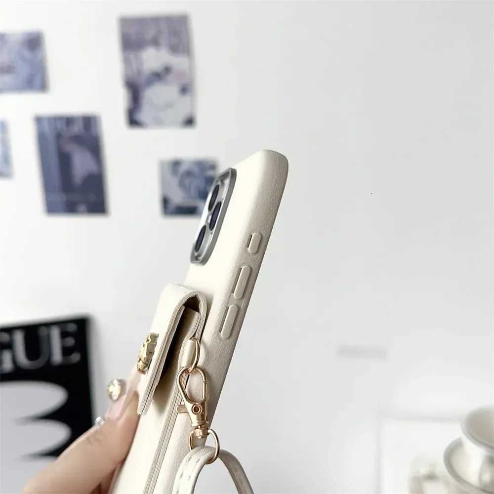 Luxury Quilted Camellia Crossbody Wallet Case for Galaxy A14 A24 A34 A54 A15 A25 A35 A55 5G 4G Adjustable Lanyard & Card PocketT260305