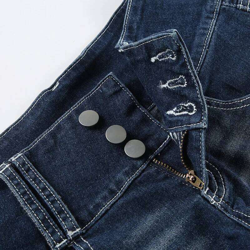 sexy low waist breasted retro washing water tight denim super y2k shorts women hot pants XJ260305