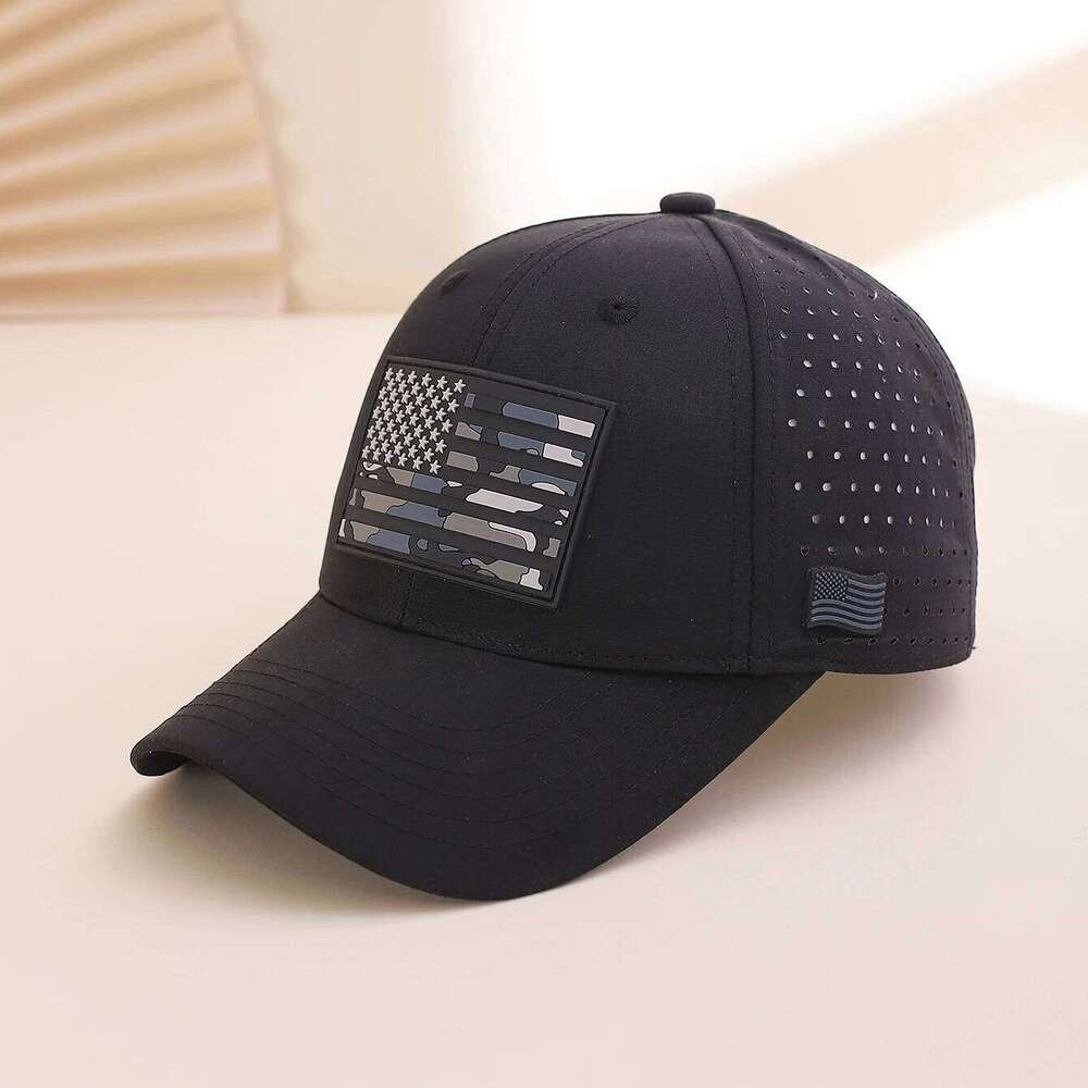 Camouflage flag breathable, adjustable sunshade European and American fashionable baseball cap for daily casual sports Y260304