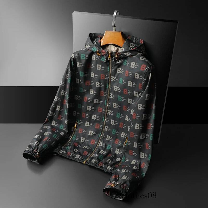 Ele plus Size Men's Jaet Hooded Printed Casual Outerwear Faionable Urban Sle Windproof Polyester/Nylon Cosite Fiber